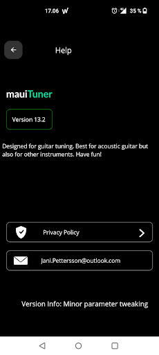 Maui Tuner Screen 3