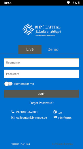 Android application BHM Capital UAE screenshort