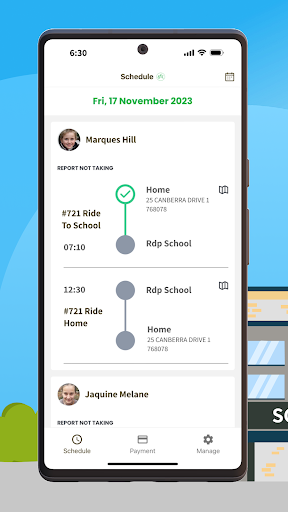 Android application SFX Schoolbus screenshort