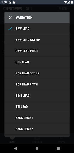 GS-1 Editor Screen 3