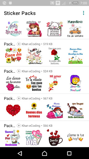 Stickers de buenos días Screen 2