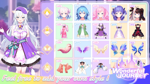 Wonderful Journey：Dress Up Screen 2