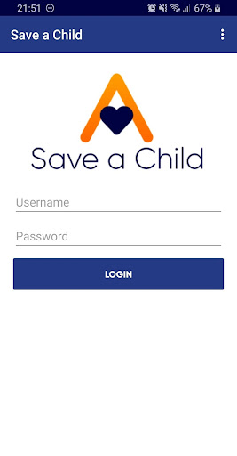 Android application Save a Child screenshort
