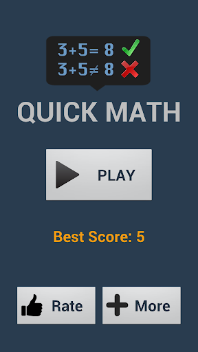 Android application Freaking Math screenshort