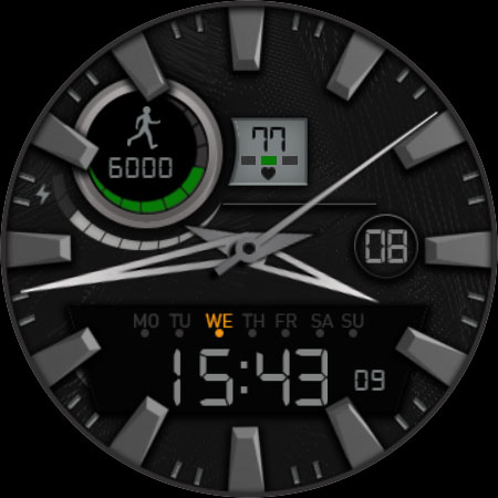 Android application W-Design WOS042 - Watch Face screenshort