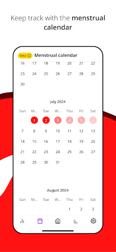 Screenshot of Lutea NFP Period&Cycle Tracker