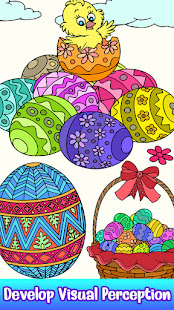 Easter Eggs Color by Number - Adult Coloring Book