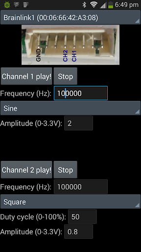 Brainlink Wave Generator Screen 3