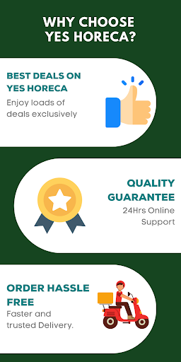 Android application Yes Horeca screenshort