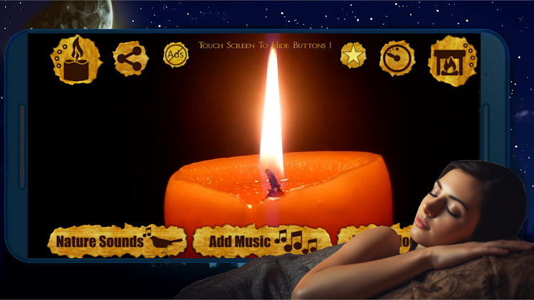 Night Light | Candle Fireplace - 92 - (Android)