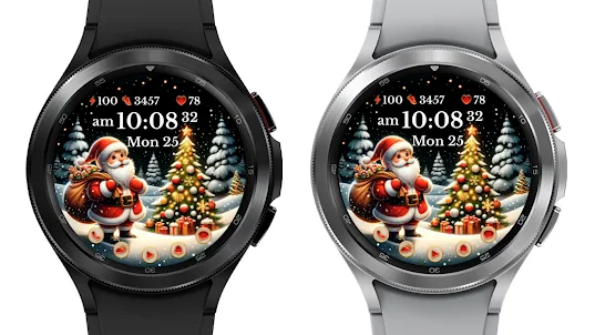 AZ280 Santa Claus Watch Face