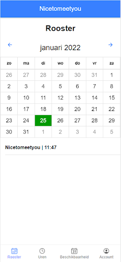 Android application Nicetomeetyou screenshort