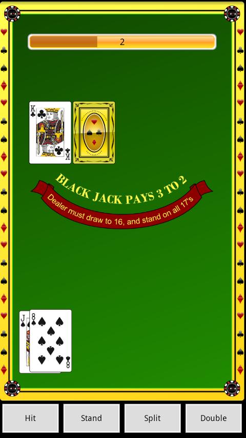 Android application Blackjack Coach screenshort