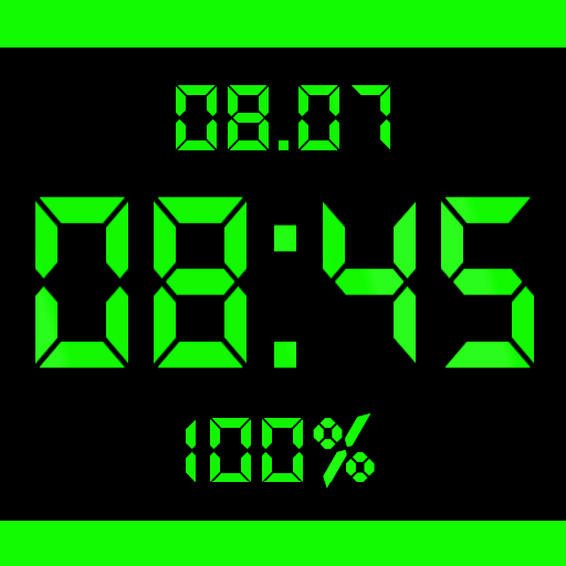 Digital Clock Live Wallpaper B Logo