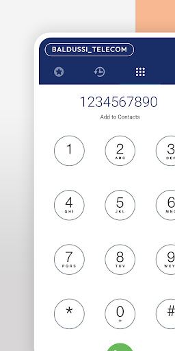 Android application Baldussi Softphone screenshort