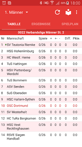 Android application OSC Dortmund screenshort