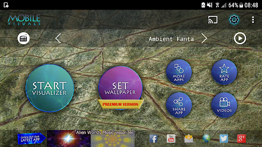 Screenshot of Mystic Nature Music Visualizer