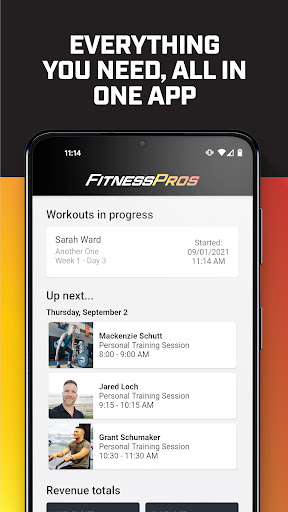 Android application FitnessPros screenshort