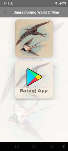 Android application Suara Burung Walet Offline screenshort