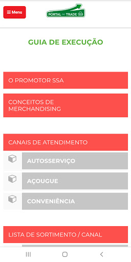 Android application SSA Portal do Trade screenshort