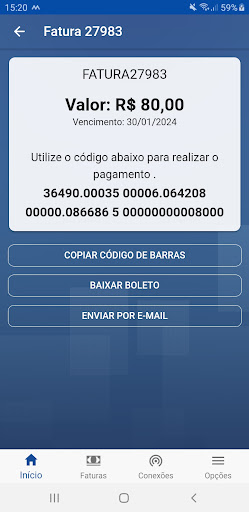 Cliente RNJ Telecom Screen 3