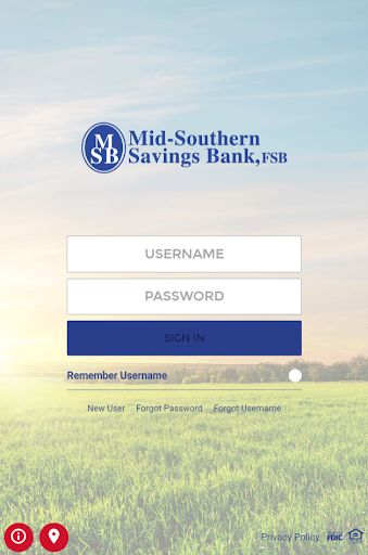 Android application Mid-Southern Savings Bank screenshort