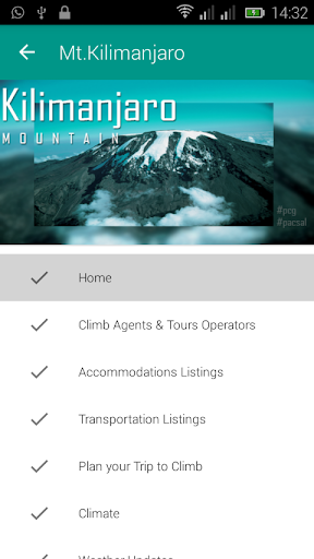 Android application Mount Kilimanjaro App screenshort