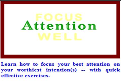 Focus Well Screen 2