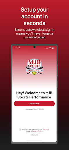 MJB Sports Performance Screenshot