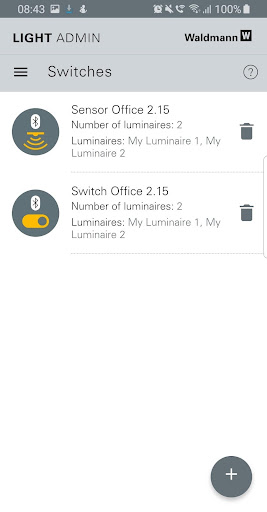Waldmann LIGHT ADMIN Screen 3