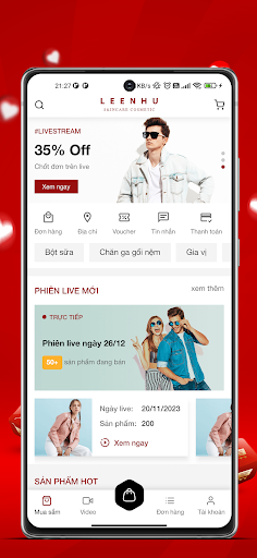 Android application Lee Như Shop screenshort