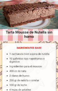 Postres de chocolate 🎂 Bollos y Tartas Screenshot