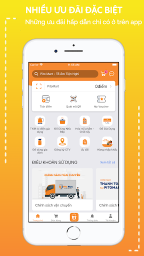 Android application Pito Mart - Tổ Ấm Tiện Nghi screenshort