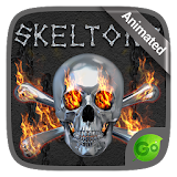 Fire Skeleton GO Keyboard Animated Theme icon