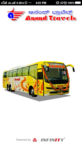Android application Anand Travels screenshort