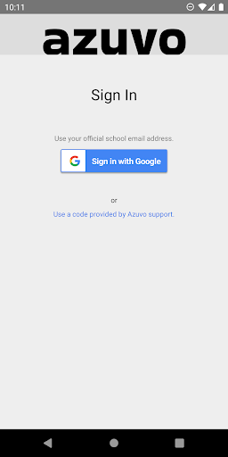 Android application Azuvo screenshort