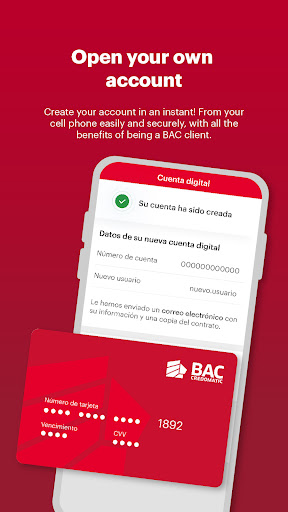 Screenshot of Banca Móvil BAC