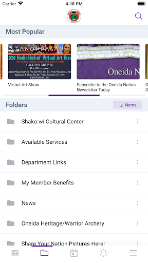 Oneida Indian Nation Member Ap Screen 2