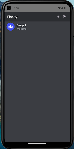 Android application Finnity Chat screenshort