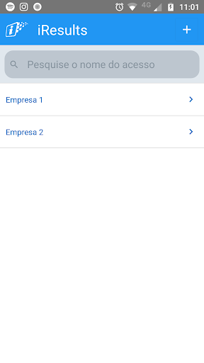 Android application iResults screenshort
