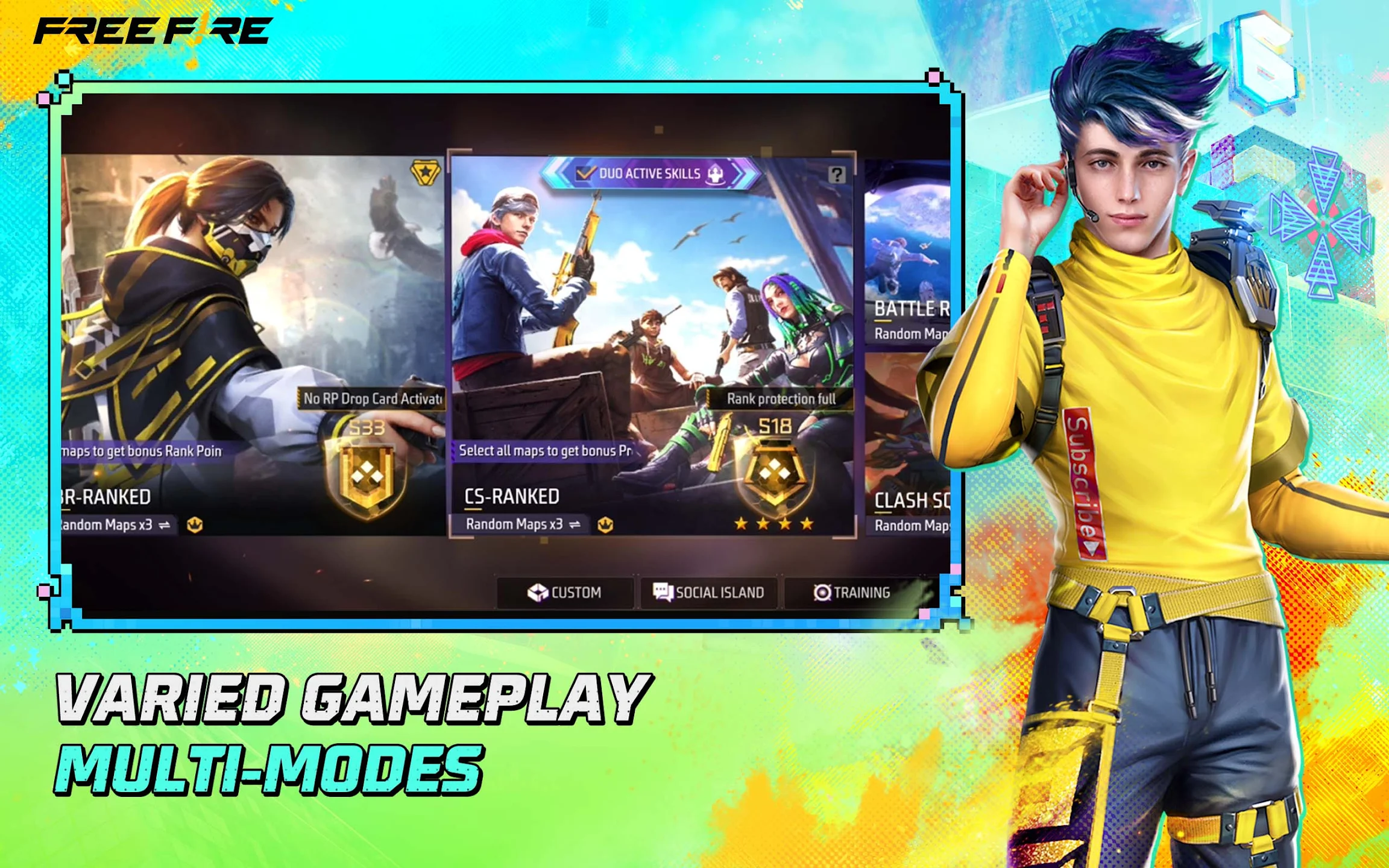 Free Fire Mod APK is the hacked version of Free fire in which you will  Unlimited HACK, Auto Aim, Auto Headshot and many more. #vzlalibre…