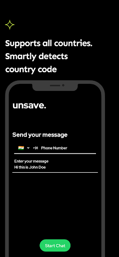 unsave: No Contact Direct Chat Screen 3