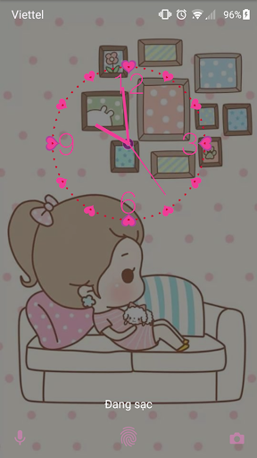 cute girl - xperia theme