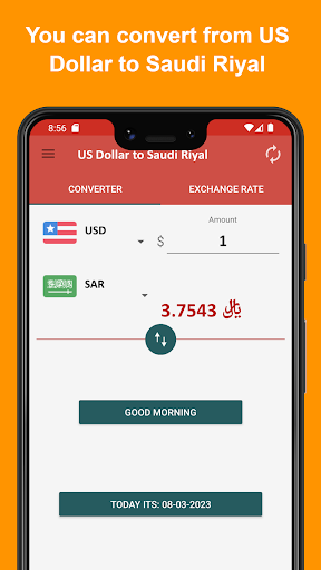 US Dollar to Saudi Riyal Screen 2