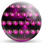 Keyboard Theme Spheres Pink Apk
