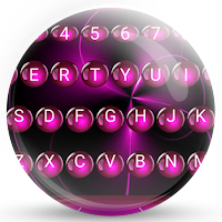 Keyboard Theme Spheres Pink