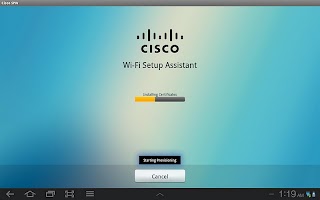 screenshot of Cisco Network Setup Assistant
