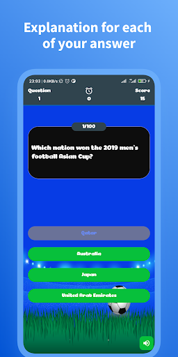 Asian Cup Quiz Screen 3
