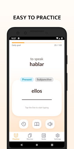 Screenshot of ConjuGato — Spanish Verbs