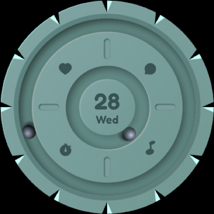 Magnetic ball watch face
